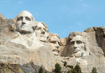 Mount Rushmore Flags